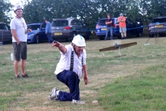Mini Goodyear model released over its grass circle