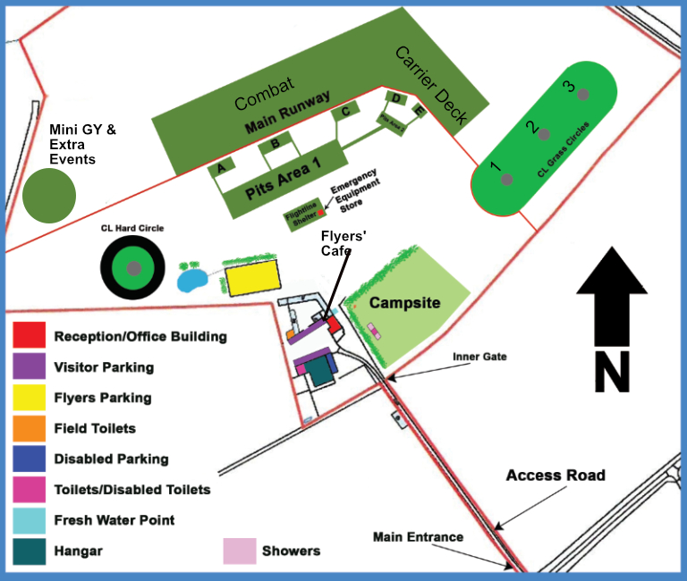 BMFA Control Line Nationals site map